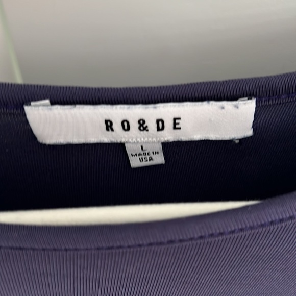 ANTHROPOLOGIE Navy Ruffle Sleeve Long Sleeve Blouse - Large - Picture 2 of 4